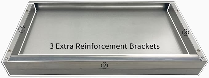 Stainless Steel Shelf 12"x36", Space-Saving Wall Mounted Shelving, 280lb Heavy Duty Steel Shelves with Easy-Clean Surface for Kitchen, Restaurant, Bar, Hotel (Commercial & Home Use)