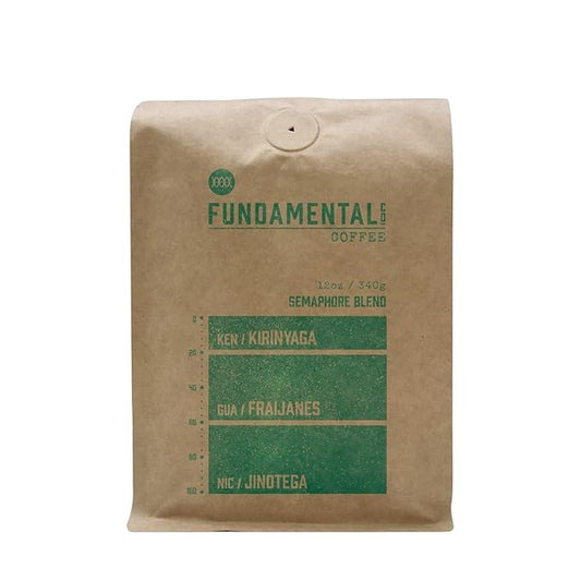Semaphore Blend - Roasted by Fundamental Coffee Company - Whole Bean Coffee - 12 Ounce Bag
