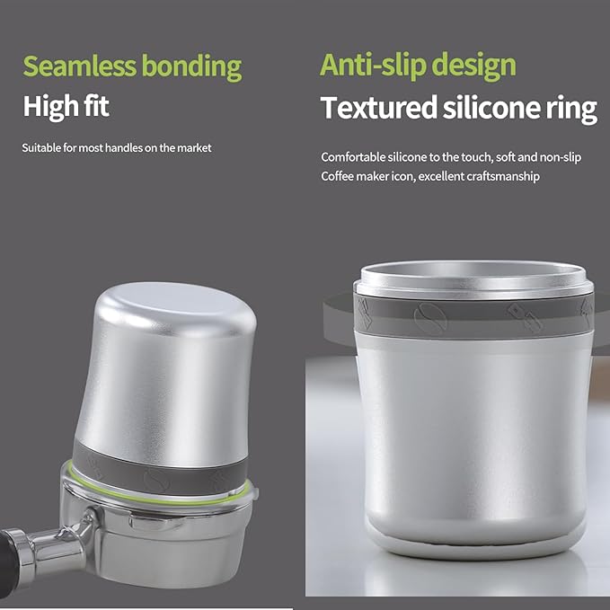 Bincoo Coffee Dosing Cup - Espresso Coffee Dosing Cup Compatible with 58mm Portafilter - Aluminium Espresso Machine Accessory (58MM)