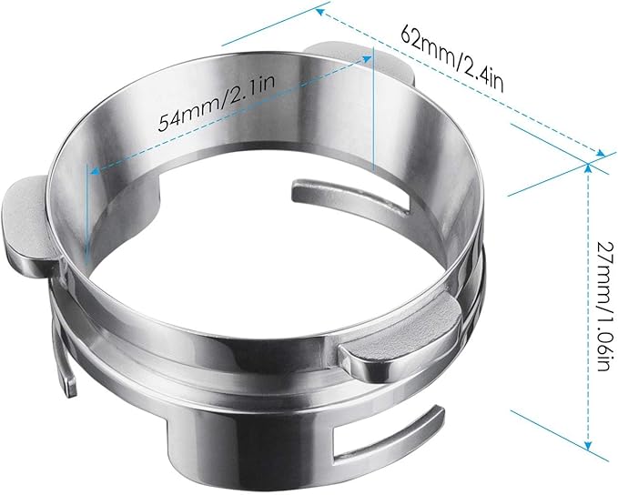Hands-Free Dosing Funnel, MATOW 54mm Dosing Funnel with Grinder Trigger Compatible with Breville 54mm Portafilters