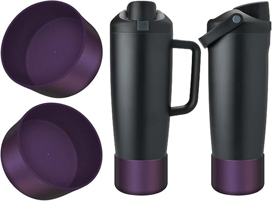 2PCS Silicone Boot Compatible with Owala 30oz & 40oz FreeSip Sway Bottles & Tumblers, Protective Anti-Slip Bottom Cover Sleeve for Freesip Sway Tumbler
