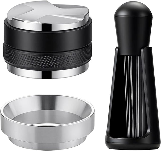 Shoxil Espresso Tools Kit – 51mm 2-in-1 Distributor & Tamper, WDT Tool with Needles, Magnetic Dosing Funnel, Espresso Tamper, Espresso Machine Accessories