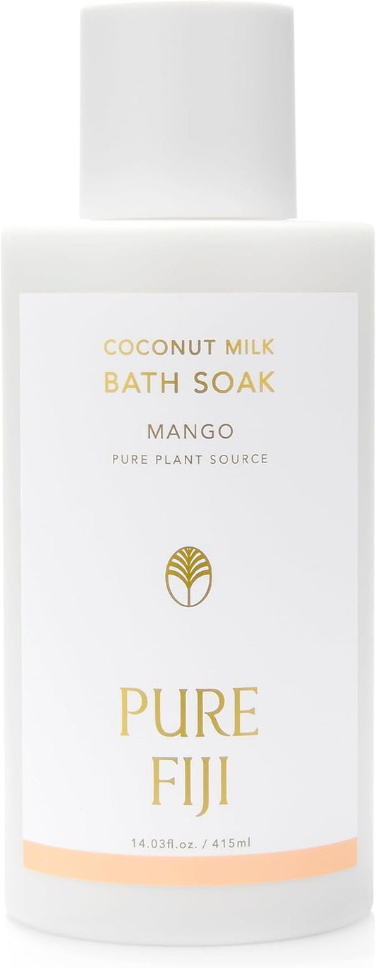 Pure Fiji Coconut Milk Bath Soak, Mango (14oz/415ml)