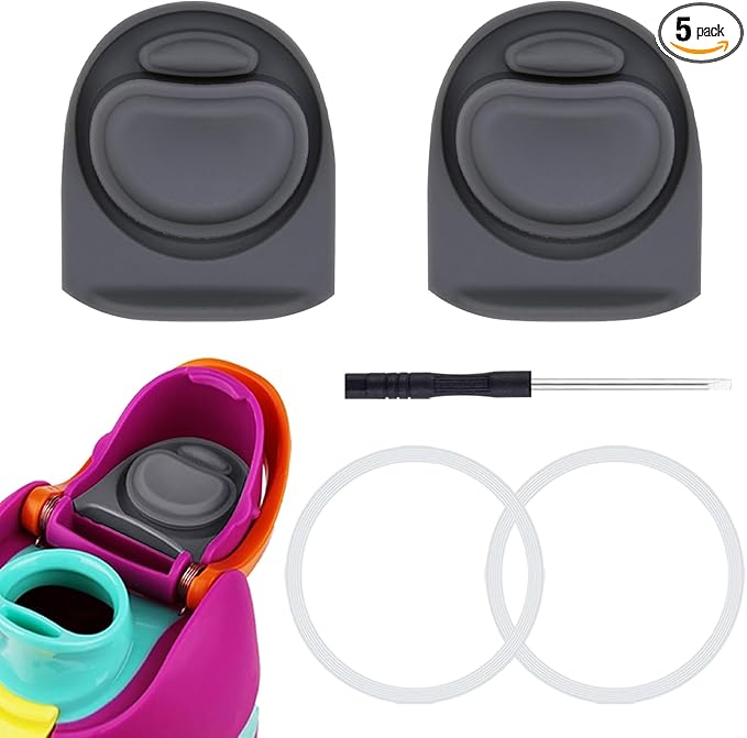 2 Sets Replacement Stopper and O Ring Gasket Compatible with Owala FreeSip 24oz 32oz,Water Bottle Lid Insert Cap Rubber Seal Parts for Owala 16/19/24/32/40oz Mouthpiece Accessories F1