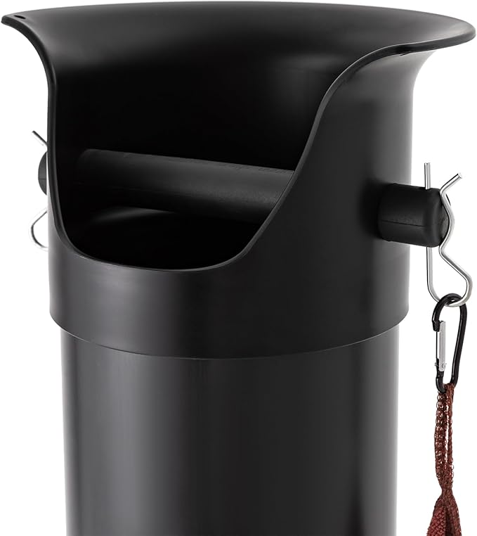 Professional Commercial Knock Box - Large 33.66" Quiet Espresso Grounds Bin with Locking Lid & Rubber Bar, Durable for High-Volume Coffee Shops, Cafes, Restaurants