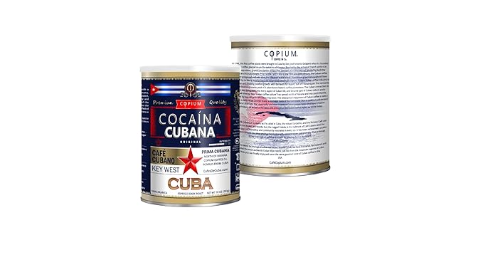 ORIGINAL - 100% Arabica Coffee - Intensity 10 - Café COPIUM ® 10 oz Can Ground Expresso.