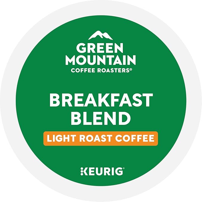 Green Mountain Coffee Roasters Breakfast Blend Keurig Single-Serve K-Cup Pods, Light Roast Coffee, 32 Count