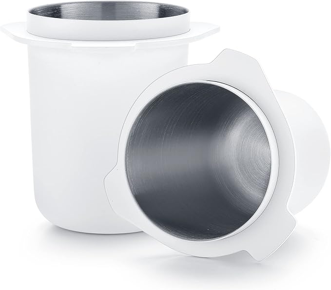 Normcore 53.3mm Portafilter Dosing Cup - 304 Stainless Steel - Non-stick coating White - Fits Breville Sage Solis Barista Express and 54mm Breville Machines