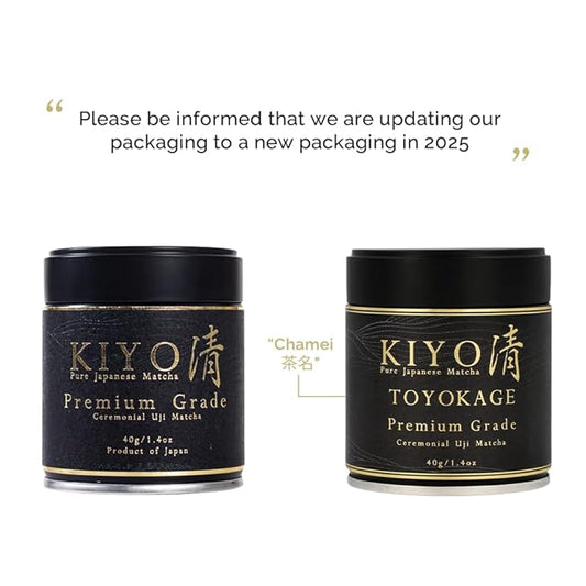 Kiyo Matcha Premium Grade Toyokage Ceremonial Uji Matcha - Pure Japanese First Harvest Ceremonial Grade Matcha Green Tea Powder from Uji, Japan (40g/1.41oz)