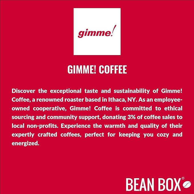 Ethiopia SCFCU - Certified Fairtrade, Organic - Roasted by Gimme! Coffee - Whole Bean Coffee - 5 Pound Bag