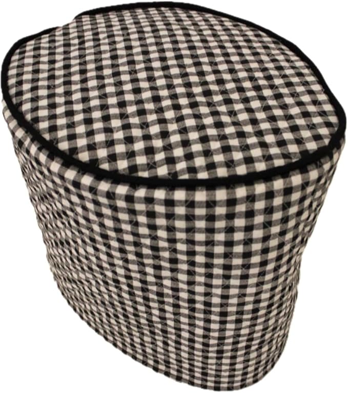 Cotton Cover Compatible with Coffee Brewing System (K Supreme, Black Check)