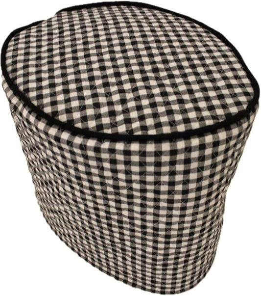 Cotton Cover Compatible with K Coffee Brewing System (K Compact, Black Check)