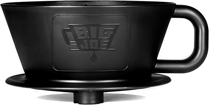 BIG JOE® Large Pour Over Coffee Maker w/ 50 Filters, Brews from 12 up to 75 Ounces, Fits Any Drinkware, Dishwasher Safe, Made in USA