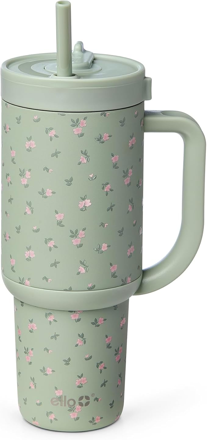 Ello Oasis 30oz Stainless Steel Tumbler - Full Bloom