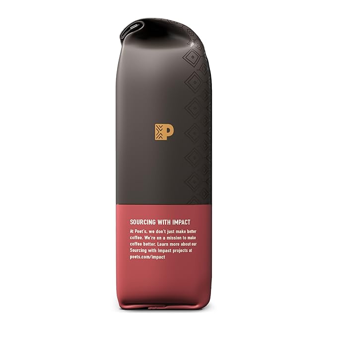 Peet's Coffee, Dark Roast Ground Coffee, Decaffeinated Arabica Coffee - Decaf Major Dickason's Blend 10.5 Ounce Bag