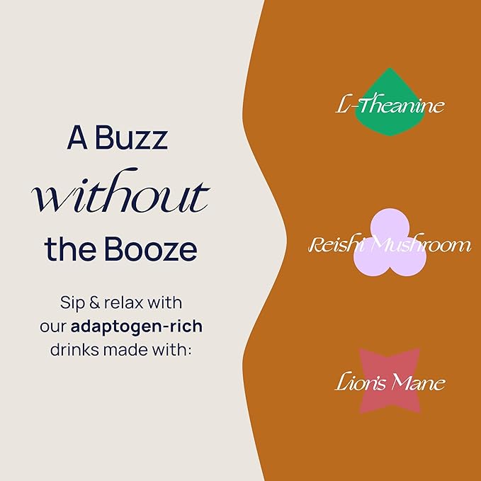 De Soi Wine Sampler (Tres Rose + Purple Lune) Mocktails NA Drinks 12-pack Adaptogen Drink, Sparkling Drink with Calming Botanicals, Mocktails Drinks, Gluten Free, No Artificial Flavors