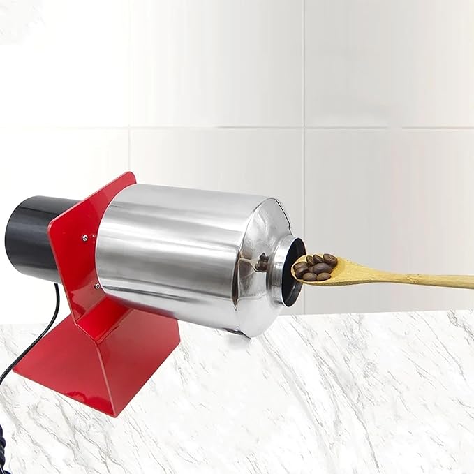 Home Hot Air Coffee Roaster, 10-15Min Drum Type Machine, 100g Capacity, Straight Fire Roasting, Heating Evenly/, Suitable for, Grains, Beans, Peanuts, Melon Seeds