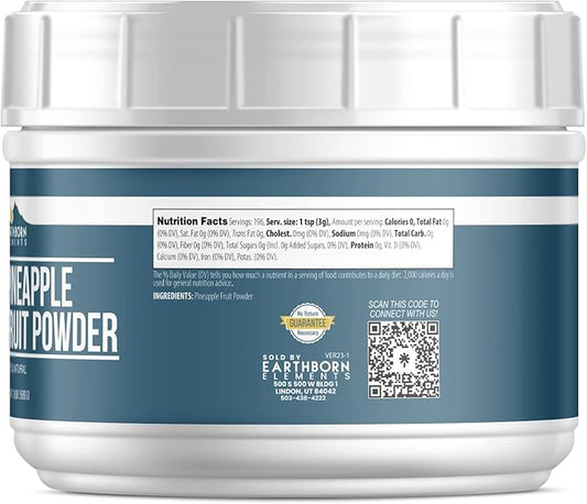 Earthborn Elements Pineapple Fruit Powder 1.3 lb, Pure & Natural, Smoothie Mix-In