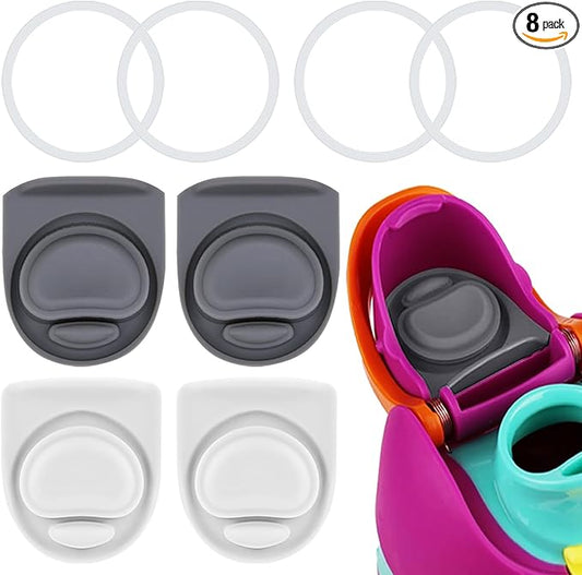 4 Sets Replacement Seal Gasket Stoppers for Owala Freesip Cap Mouth,Silicone O Sealing Ring Parts Water Bottle Top Lid Accessories for Owala Freesip 16/19/24/32/40oz 4p1-a07