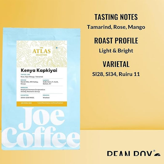Kenya Kapkiyai - Roasted by Joe Coffee Company - Whole Bean Coffee - 2 Pound Bag