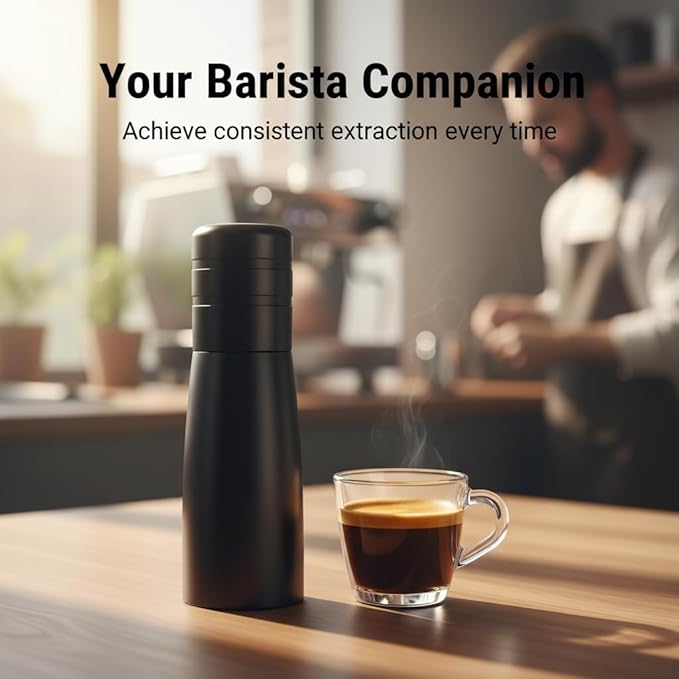 WDT Tool Espresso with 6 Needles, Espresso Distribution Tool & Coffee Stirrer for Barista – Espresso Accessories Kit, Espresso WDT Tool for Even Extraction, Coffee Bar & Espresso Machine Tools