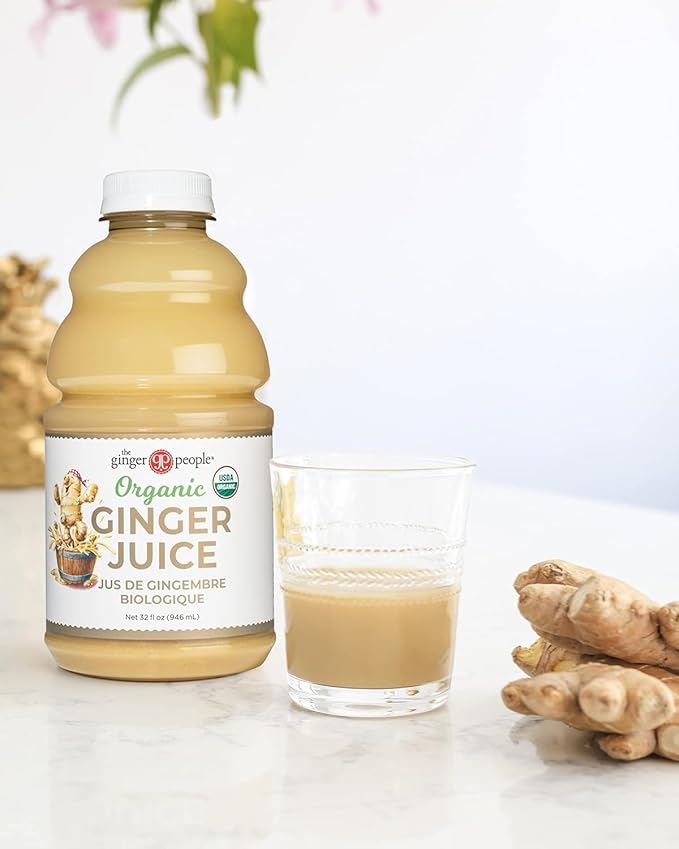 99% Pure Organic Ginger Juice by The Ginger People – Digestive Health, Premium Quality, 32 Fl Oz Bottle (Pack of 2)