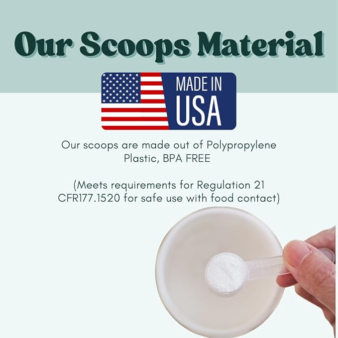 Supplement and Supply 106 mL (106 CC | 3.58 Oz.) Long Handle Scoop for Coffee, Protein Powder, Pet Food, Spices, Grains, Dry Goods – Food-Grade BPA-Free Plastic Measuring Spoon (Pack of 25)