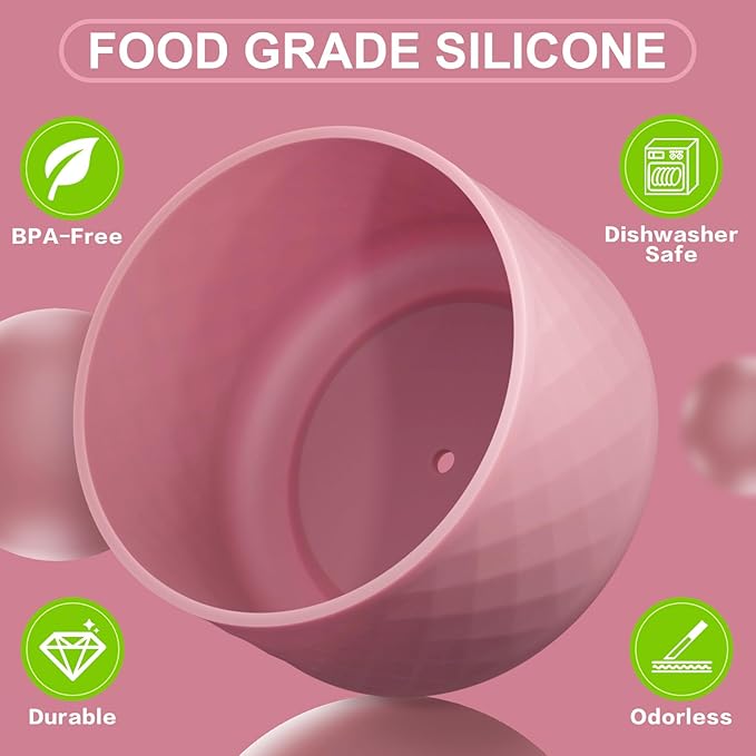 Silicone Boot for Owala Water Bottle 24 oz 32 oz 40 oz, Anti-Slip Protective Sleeve for FreeSip/Twist/Flip Stainless Steel Water Bottles Accessories