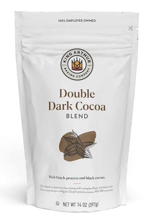 King Arthur Double Dark Cocoa Powder Blend, Perfect for Baking, 14oz
