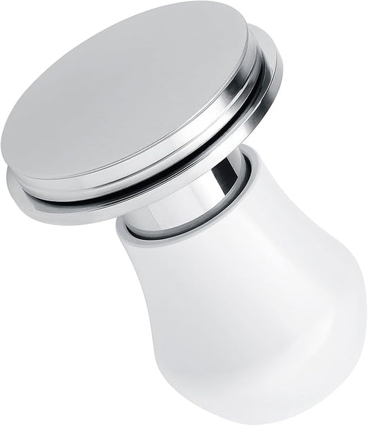 Normcore 39mm Espresso Coffee Tamper V4.1 Mini, Spring-Loaded with Click Feedback, Self-Leveling Stainless Steel Flat Baffle, Compatible with 39mm Espresso Portafilters, White