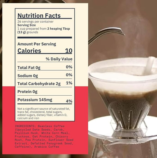 Atomo 50:50 Medium Roast Ground Coffee, Sustainable Low-Acid Coffee for Drip, French Press, and Pour-Over – 12oz (340g)