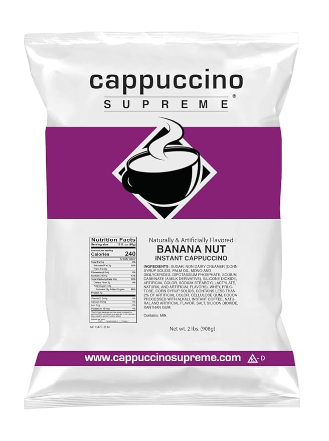 Cappuccino Supreme 2 lb bag Banana Nut Cappuccino Mix