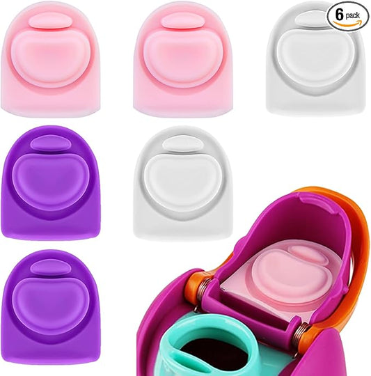 6 Pcs Replacement Seal Stopper Compatible with Owala FreeSip 16oz 32oz,Bottle Top Gasket Lid for Owala 16/19/24/32/40oz Seal Mouth Cap Silicone Stopper Parts Insert Accessories（3 colors 3）