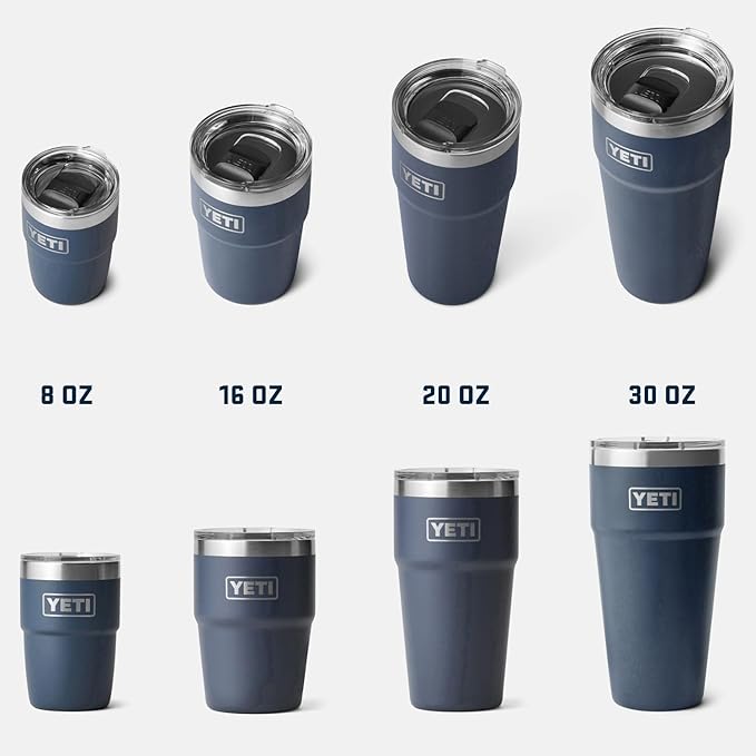 YETI Rambler 16 oz Stackable Tumbler, Vacuum Insulated, Stainless Steel with MagSlider Lid | Stackable, MagSlider Lid, Stackable, MagSlider Lid, Vacuum Insulated, Vacuum Insulated