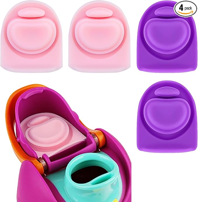 4pcs Replacement Stopper Seal Compatible with Owala FreeSip 24oz 32oz,Water Bottle Lid Insert Cap Silicone Seal Parts for Owala 16/19/24/32/40oz Spout Gasket Mouth piece Accessories F9
