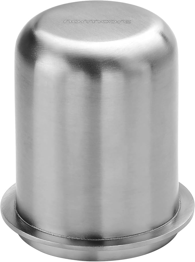 Normcore 58mm Portafilter Dosing Cup, Espresso Coffee Dosing Cup, Mirror-polished Inside, 304 Stainless Steel, Compatible with 58mm Portafilters, Brushed Silver