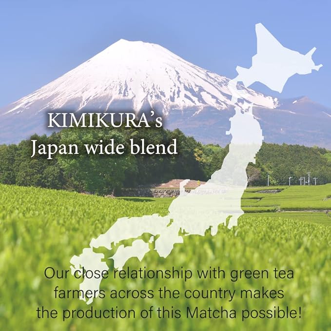 Premium Ceremonial Matcha Green Tea Powder from Japan | Matcha KIMIKURA | Japanese Tea KIMIKURA (100g pack)