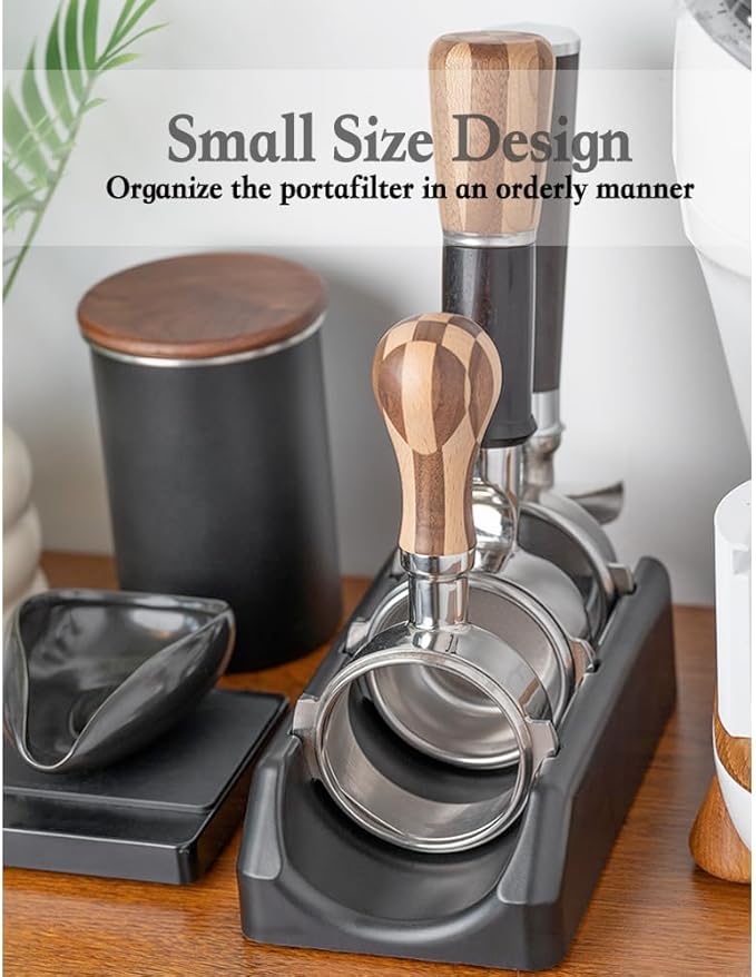 Espresso Portafilter Holder For 58mm 2 Ear, Portafilter Stand Compatible with E61, Rocket , Flair 58, ECM, Sanremo, Synesso, VBM etc, Portafilter Stand(Gaggia except)