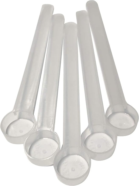Supplement and Supply 1/4 Tsp (1.25 mL) Long Handle Scoop for Coffee, Protein Powder, Pet Food, Spices, Grains, Dry Goods – Food-Grade BPA-Free Plastic Measuring Spoon (Pack of 5)