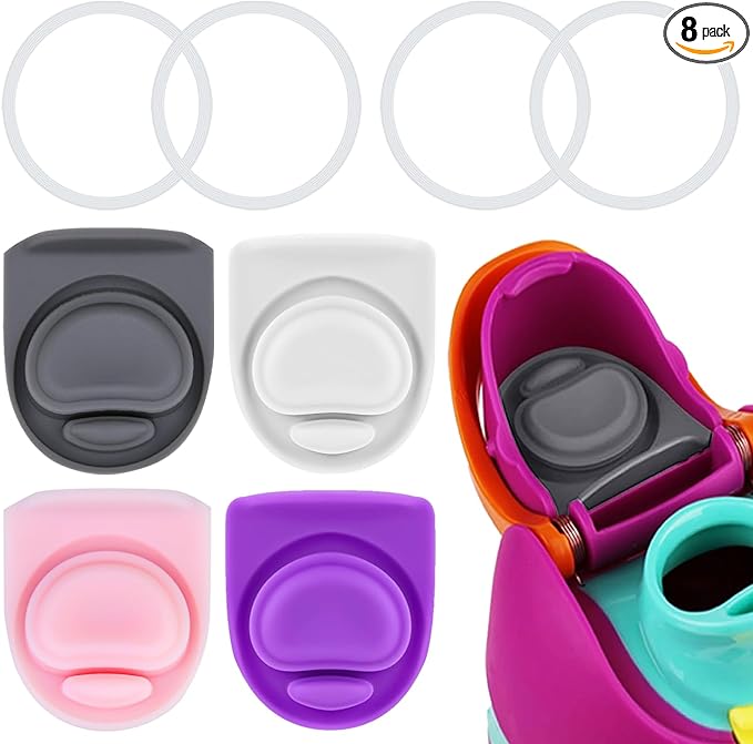 4 Sets Replacement Seal Gasket Stoppers for Owala Freesip Cap Mouth,Silicone O Sealing Ring Parts Water Bottle Top Lid Accessories for Owala Freesip 16/19/24/32/40oz 4p1-a01
