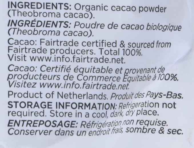 Navitas Organics Cacao Powder, Bags, 30 Servings, 1 Pound (Pack of 1), 16 Ounce