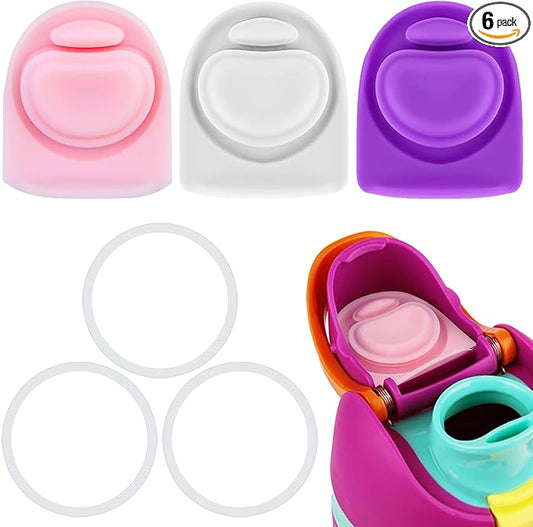 3 Sets Replacement Seal O Ring Gasket Stoppers for Owala Freesip Cap Mouth,Sealing Silicone Parts Water Bottle Top Lid Accessories for Owala Freesip 16/19/24/32/40oz