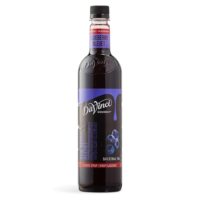 DaVinci Gourmet Classic Syrup, Fruit Variety Pack - Blueberry, Pineapple, Cherry, Coconut (Pack of 4)