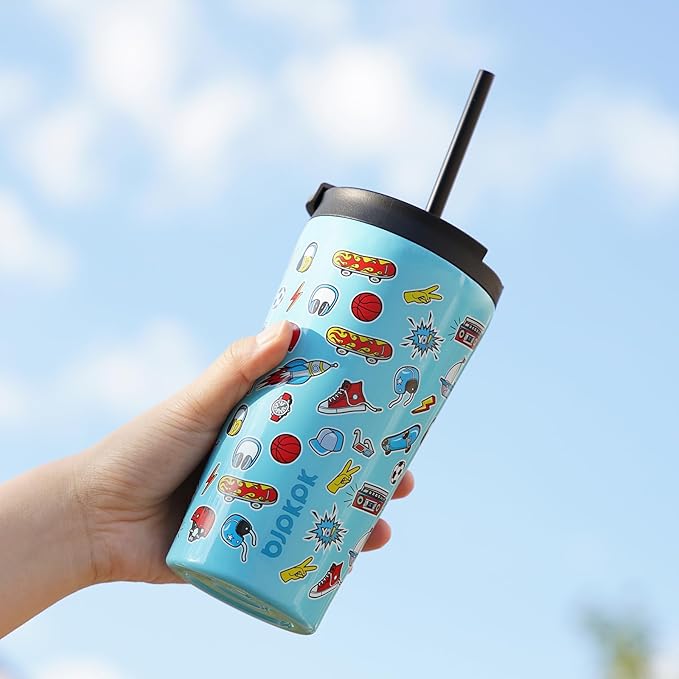 BJPKPK 34oz Skinny Tumbler With lid And Straw Stainless Steel Travel Coffee Mug Insulated Tumblers Cups,Passionate Red