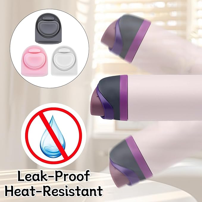 3pcs Replacement Rubber Stopper Seal Compatible with Owala FreeSip 24oz 32oz,Water Bottle Lid Cap Silicone Seal Parts for Owala 16/19/24/32/40oz Spout Gasket Mouthpiece Piece Accessories F8