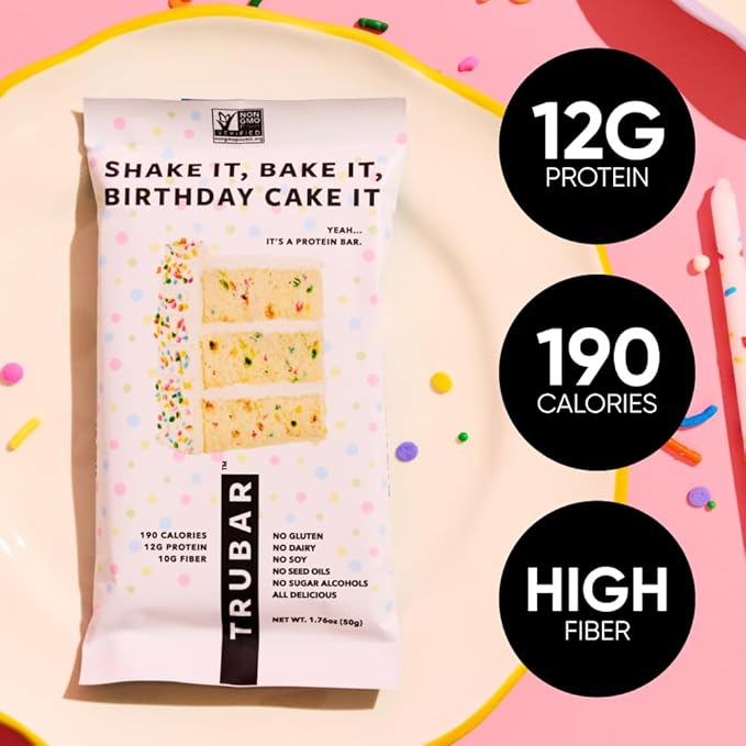 TruBar Birthday Cake Protein Bar, 1.76 OZ