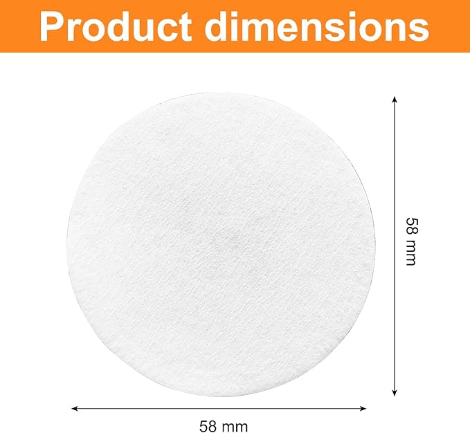58mm Coffee Paper Filters, 500 Pcs Espresso Filter Papers for Portafilter Machines, 2.28 Inch Disposable Round Puck Screen Compatible with Standard Espresso Makers