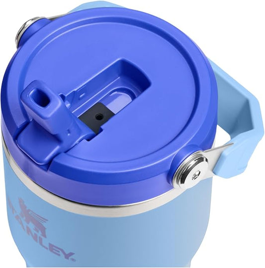 STANLEY IceFlow 2.0 Flip Straw Tumbler with Handle 20 oz | Twist On Lid and Flip Up Straw | Leakproof Water Bottle | Insulated Stainless Steel | BPA-Free | Blue Sky
