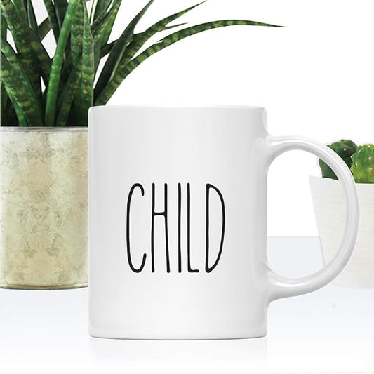 Andaz Press Simple Rustic Farmhouse Kitchen Decor 11oz. Ceramic Coffee Tea Mug Gift, Child, 1-Pack