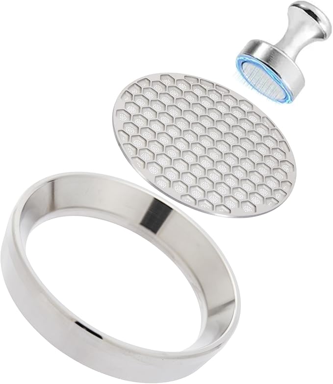 51mm Magnetic Espresso Dosing Funnel - 8 Neodymium Magnets, 304 Stainless Steel, Compatible with 51mm Delonghi Portafilter (Decica Series), Spill-Free Coffee Accessory